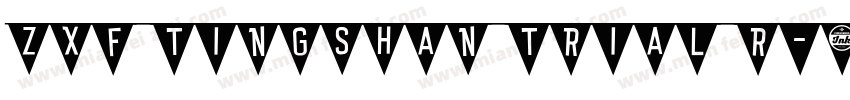 ZXF TingShan Trial R字体转换